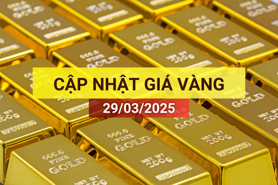 giá vàng 29/3/2025
