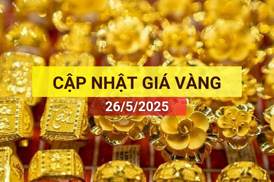 giá vàng sáng 26/5/2025