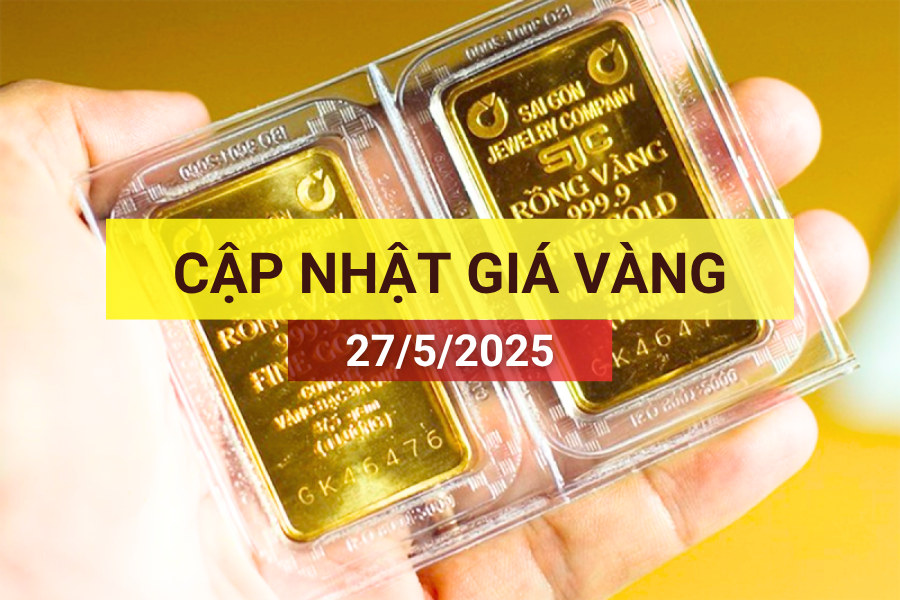 giá vàng sáng 27/5/2025