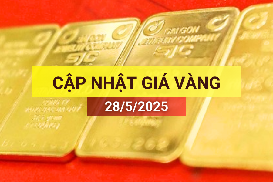 giá vàng sáng 28/5/2025