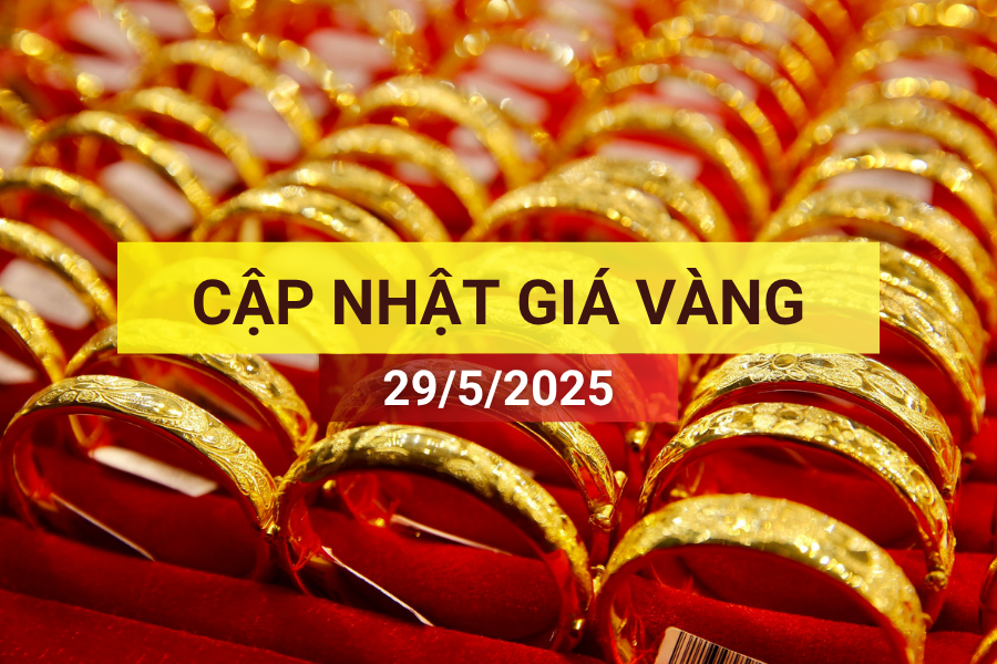 giá vàng sáng 29/5/2025