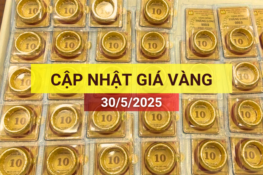 giá vàng sáng 30/5/2025