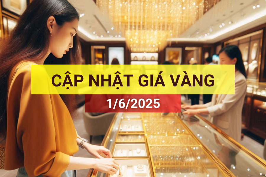 giá vàng sáng 1/6/2025