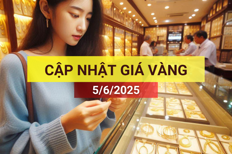 giá vàng sáng 5/6/2025