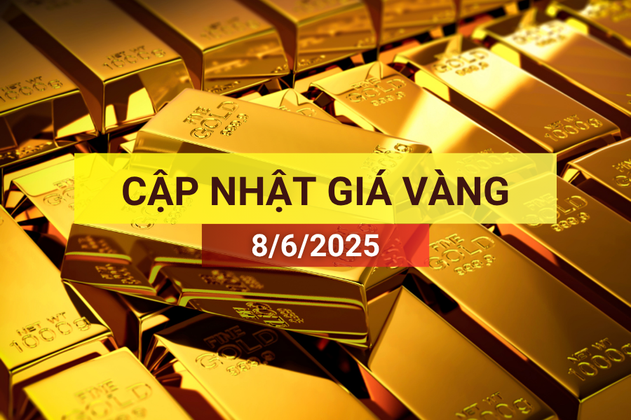 giá vàng sáng 8/6/2025