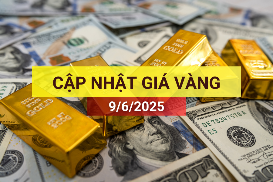 giá vàng sáng 9/6/2025