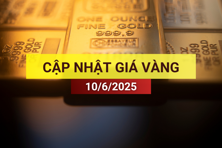 giá vàng sáng 10/6/2025