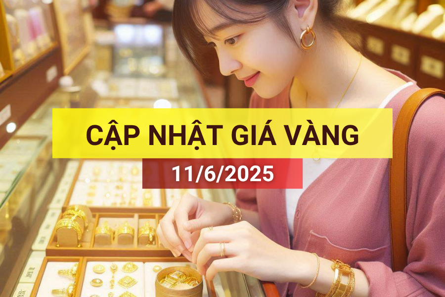 giá vàng sáng 11/6/2025