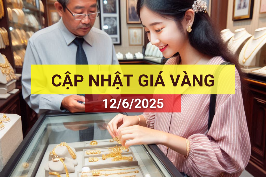 giá vàng sáng 12/6/2025