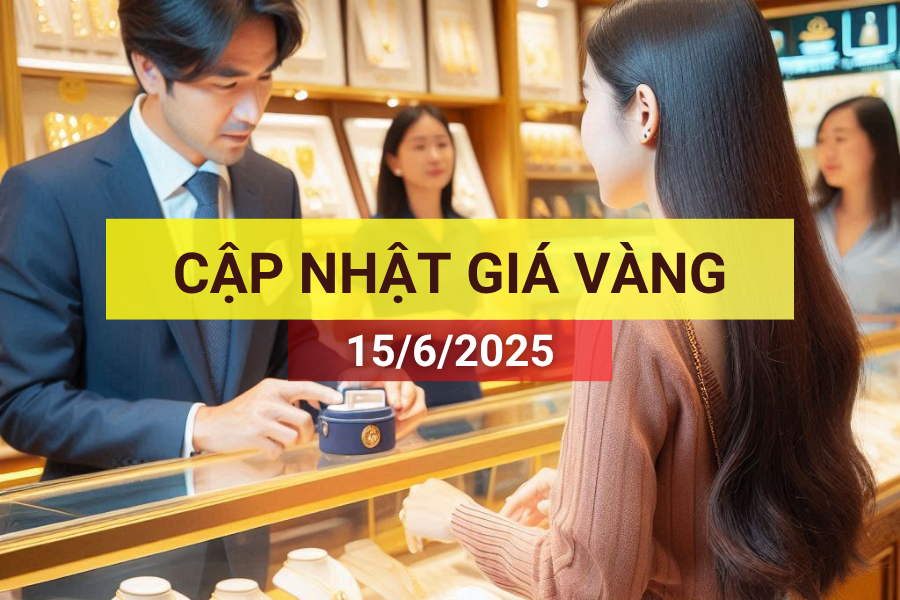 giá vàng sáng 15/6/2025