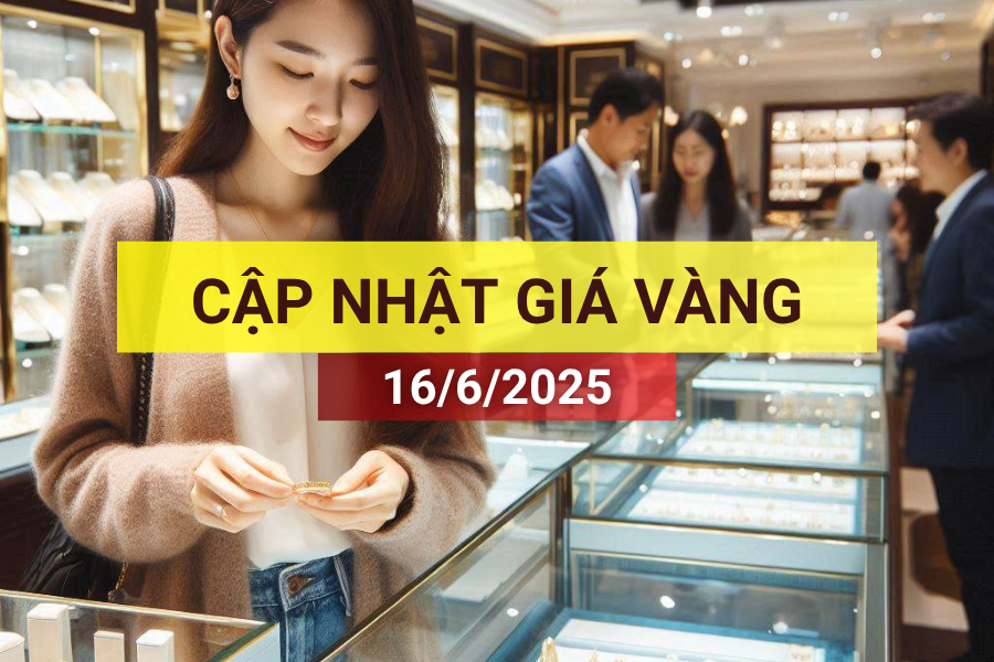 giá vàng sáng 16/6/2025