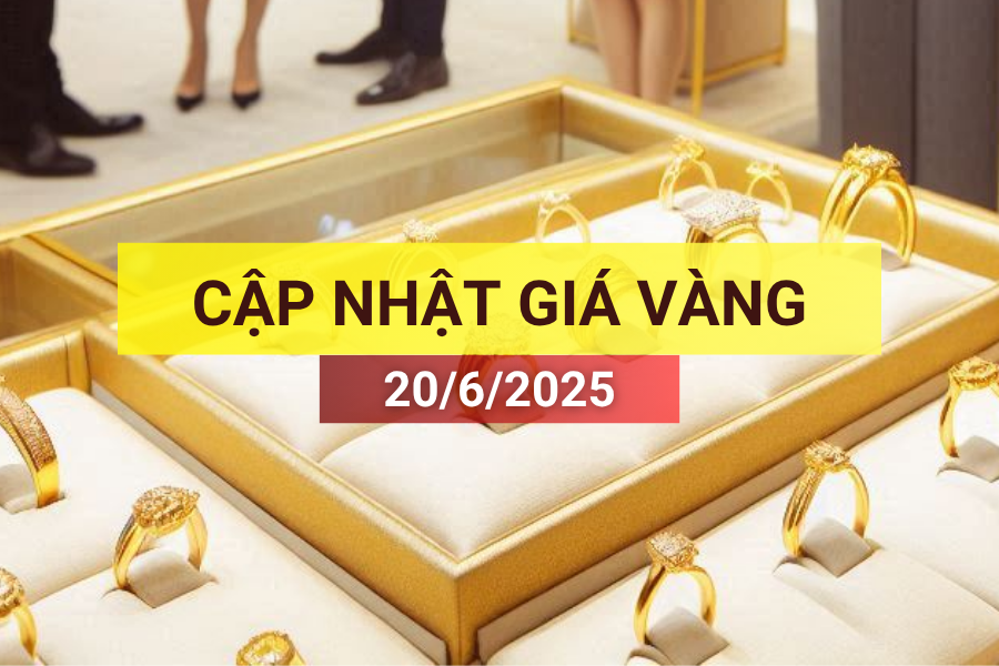giá vàng sáng 20/6/2025