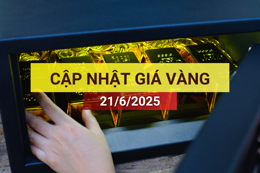 giá vàng sáng 21/6/2025