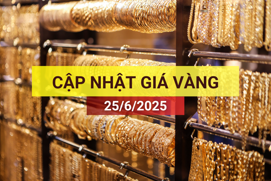 giá vàng sáng 25/6/2025