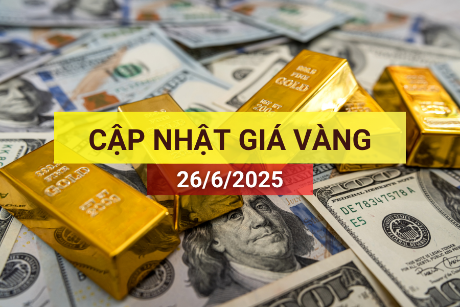 giá vàng sáng 26/6/2025