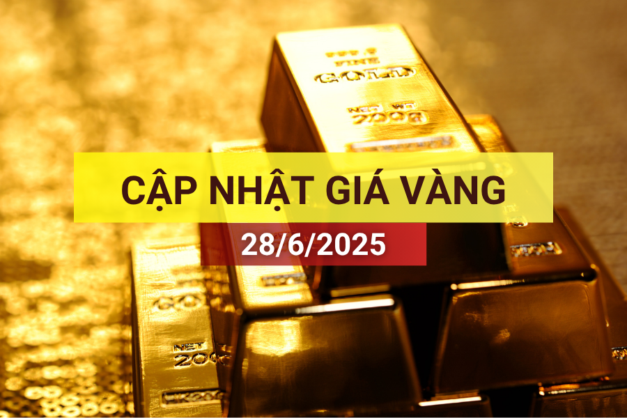 giá vàng sáng 28/6/2025