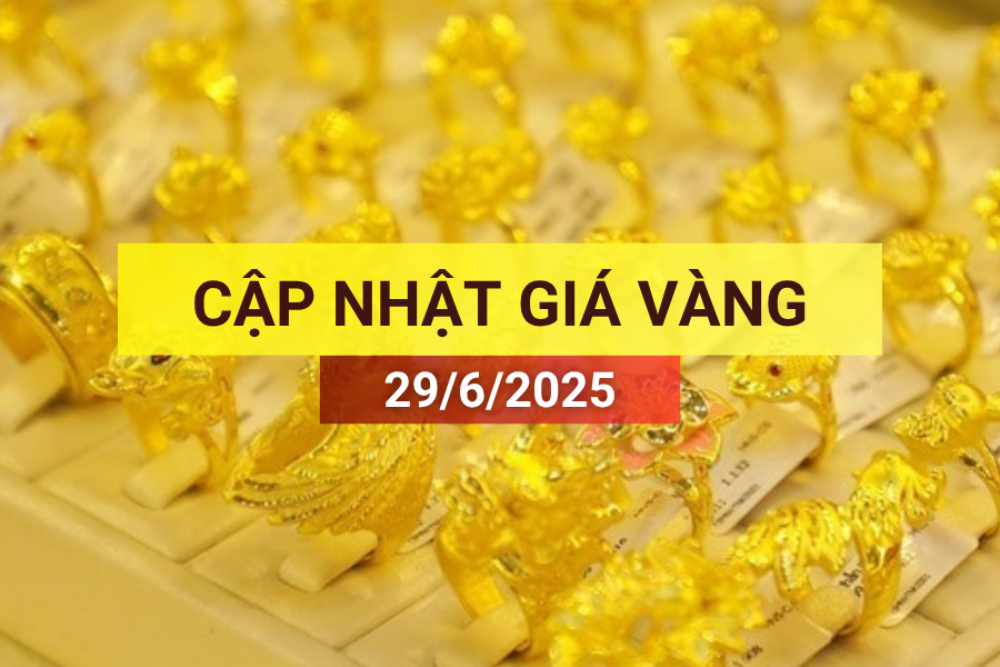 giá vàng sáng 29/6/2025