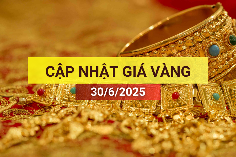 giá vàng sáng 30/6/2025