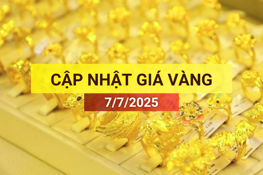 giá vàng sáng 7/7/2025