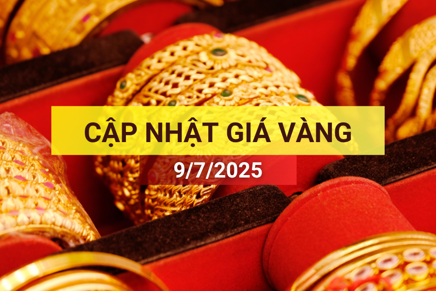 giá vàng sáng 9/7/2025