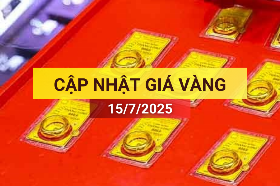 giá vàng sáng 15/7/2025