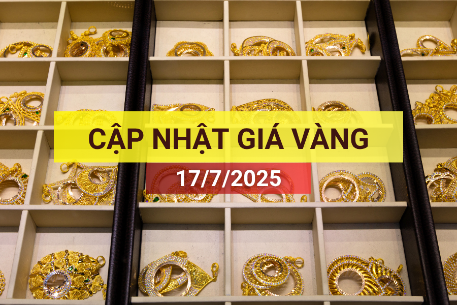 giá vàng sáng 17/7/2025
