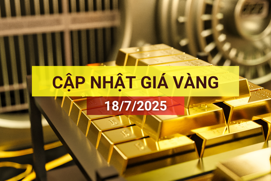 giá vàng sáng 18/7/2025