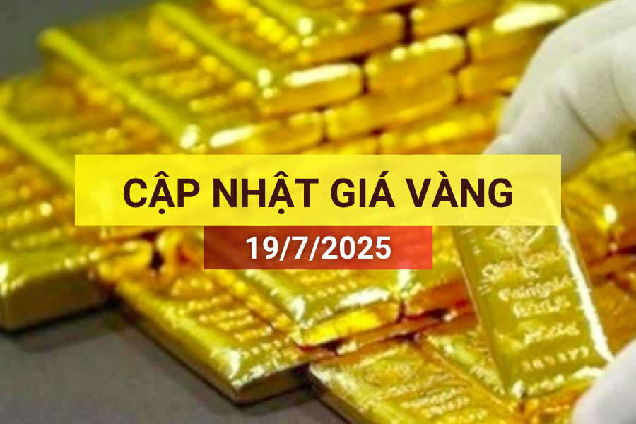 giá vàng sáng 19/7/2025