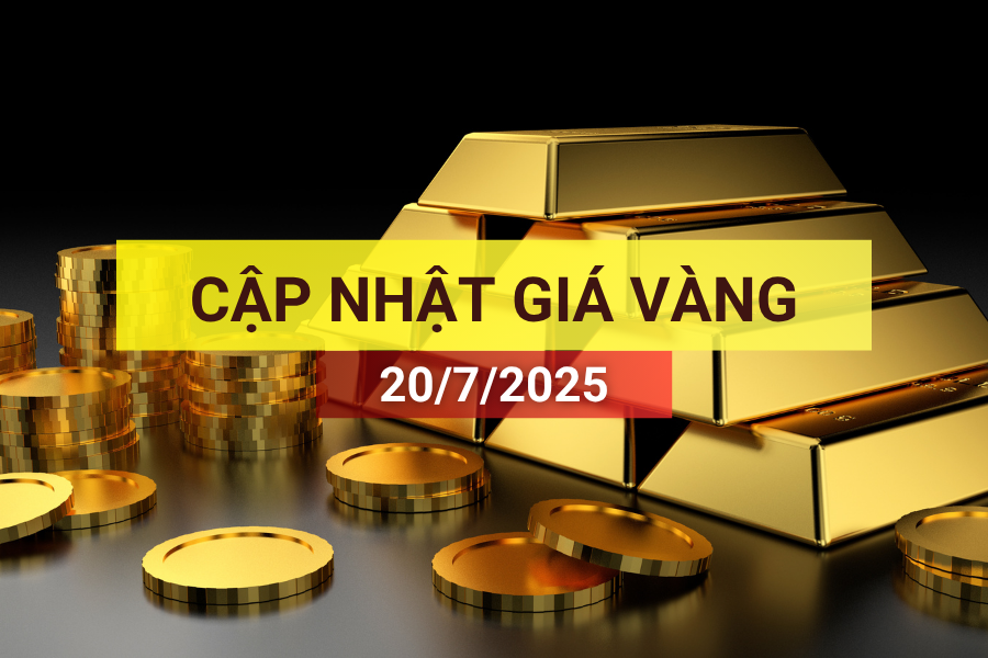 giá vàng sáng 20/7/2025
