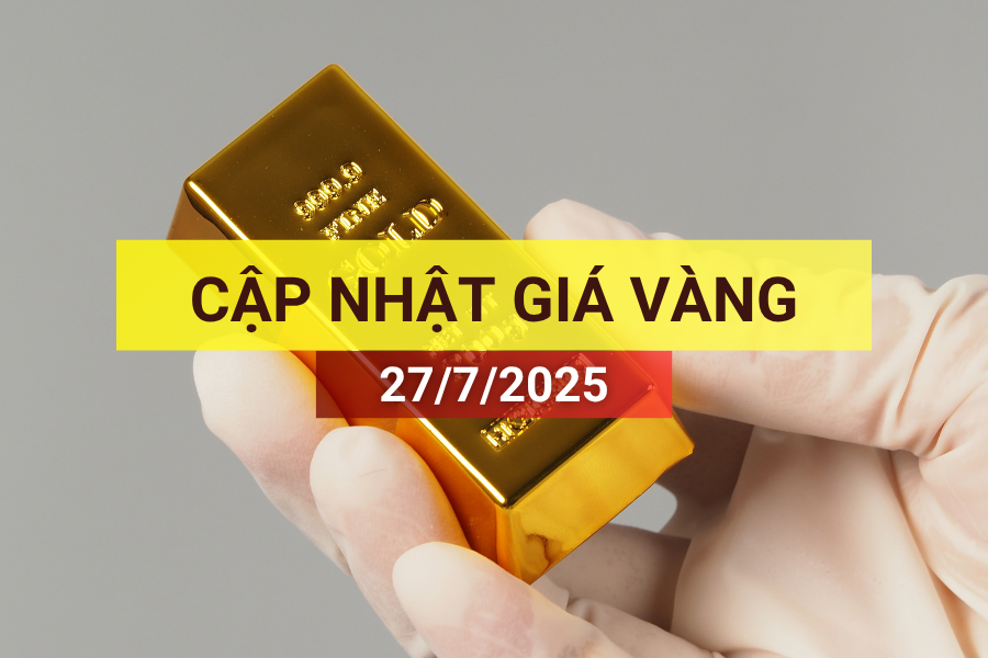 giá vàng sáng 27/7/2025