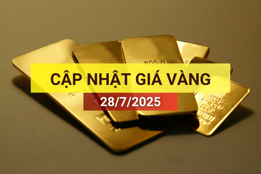 giá vàng sáng 28/7/2025