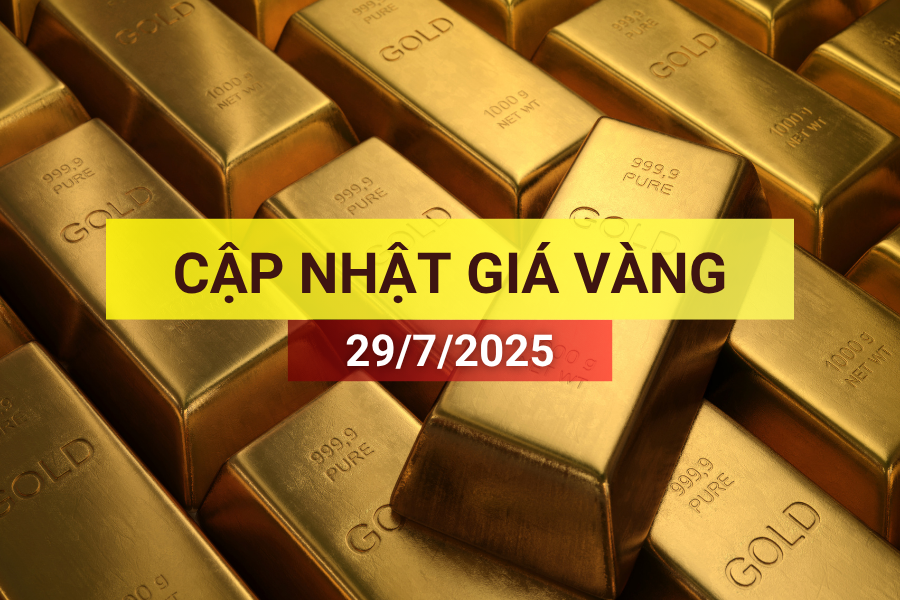 giá vàng sáng 29/7/2025