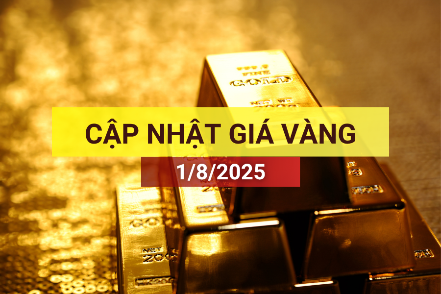 giá vàng sáng 1/8/2025