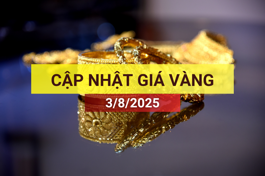 giá vàng sáng 3/8/2025