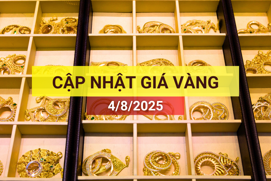 giá vàng sáng 4/8/2025