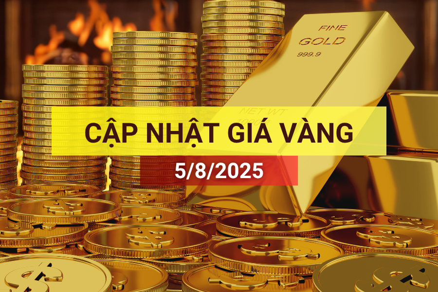 giá vàng sáng 5/8/2025