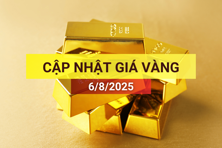 giá vàng sáng 6/8/2025