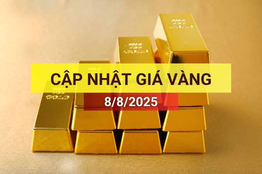 giá vàng sáng 8/8/2025