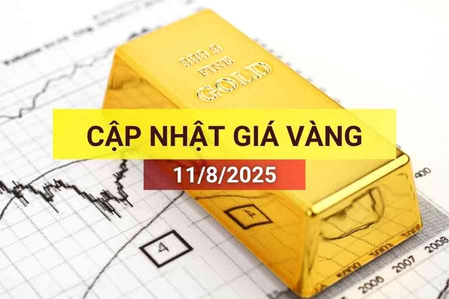 giá vàng sáng 11/8/2025