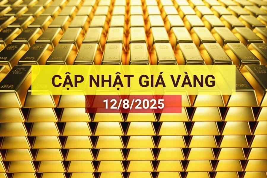 giá vàng sáng 12/8/2025