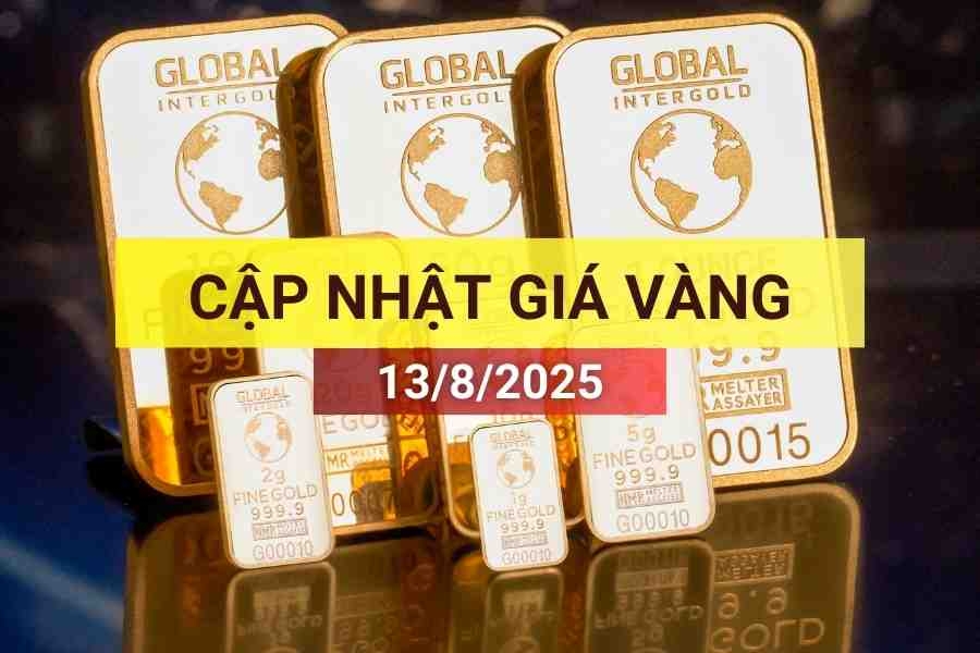 giá vàng sáng 13/8/2025