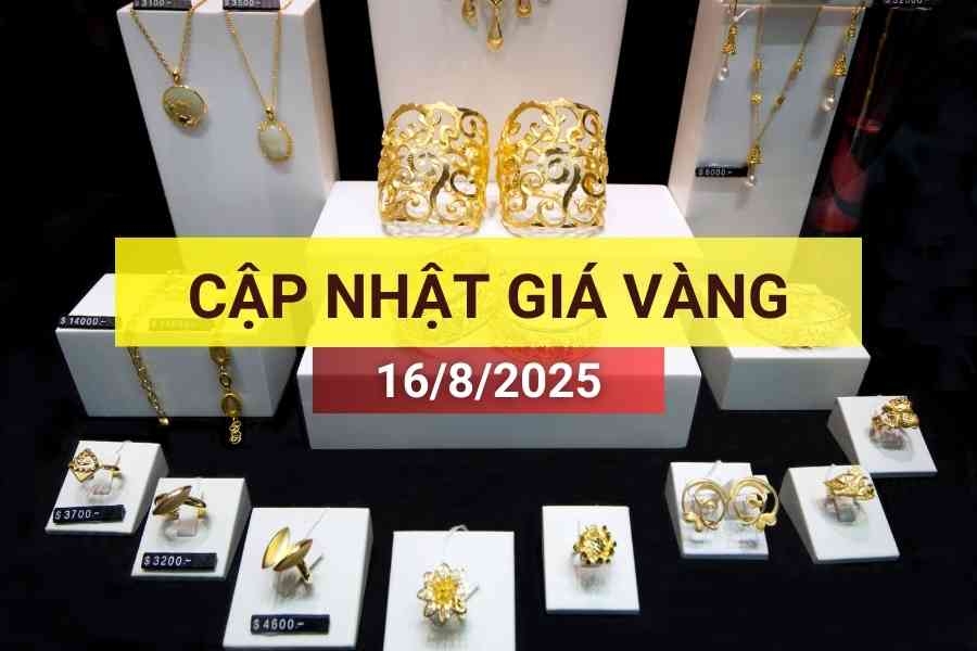 giá vàng sáng 16/8/2025