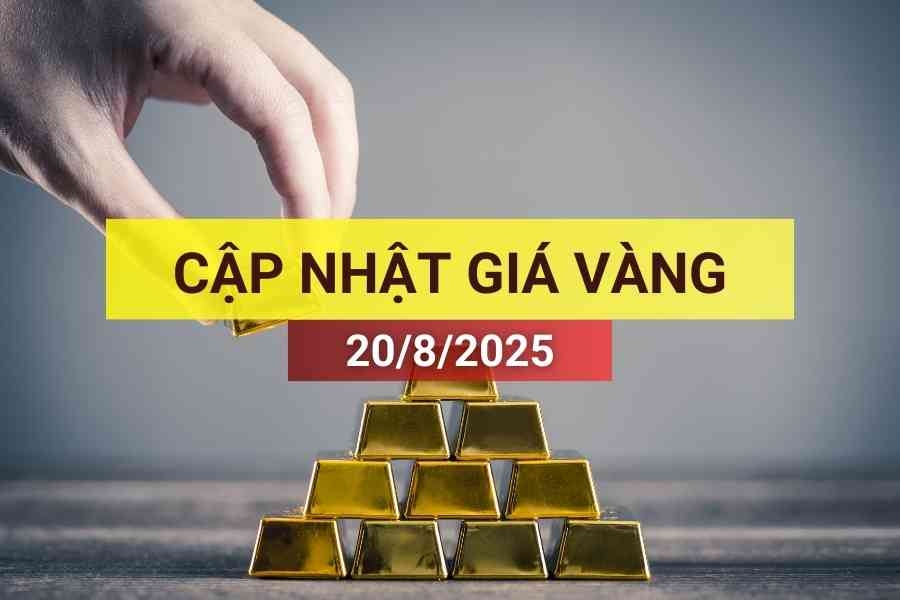 giá vàng sáng 20/8/2025