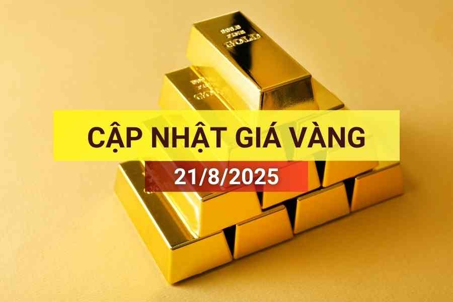 giá vàng sáng 21/8/2025