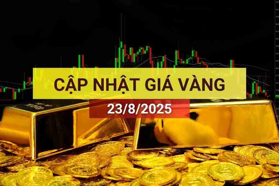 Giá vàng sáng 23/8