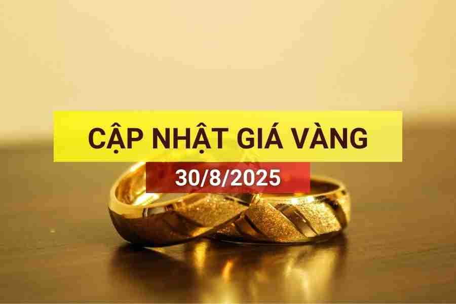 Giá vàng sáng 30/8/2025