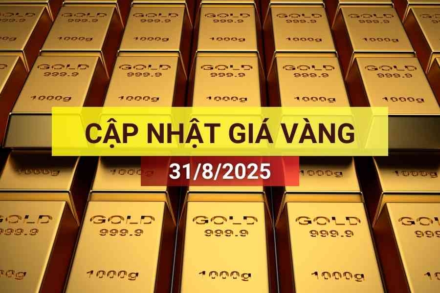 Giá vàng sáng 31/8/2025