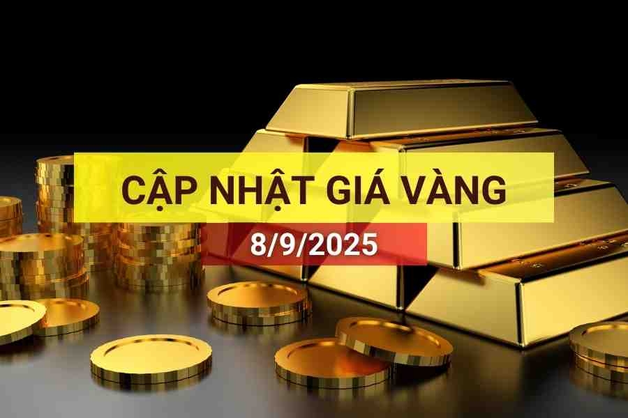 Giá vàng sáng 8/9/2025