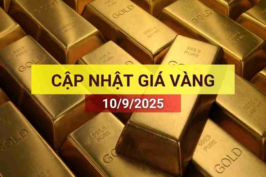 Giá vàng sáng 10/9/2025