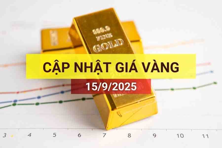 Giá vàng sáng 15/9/2025